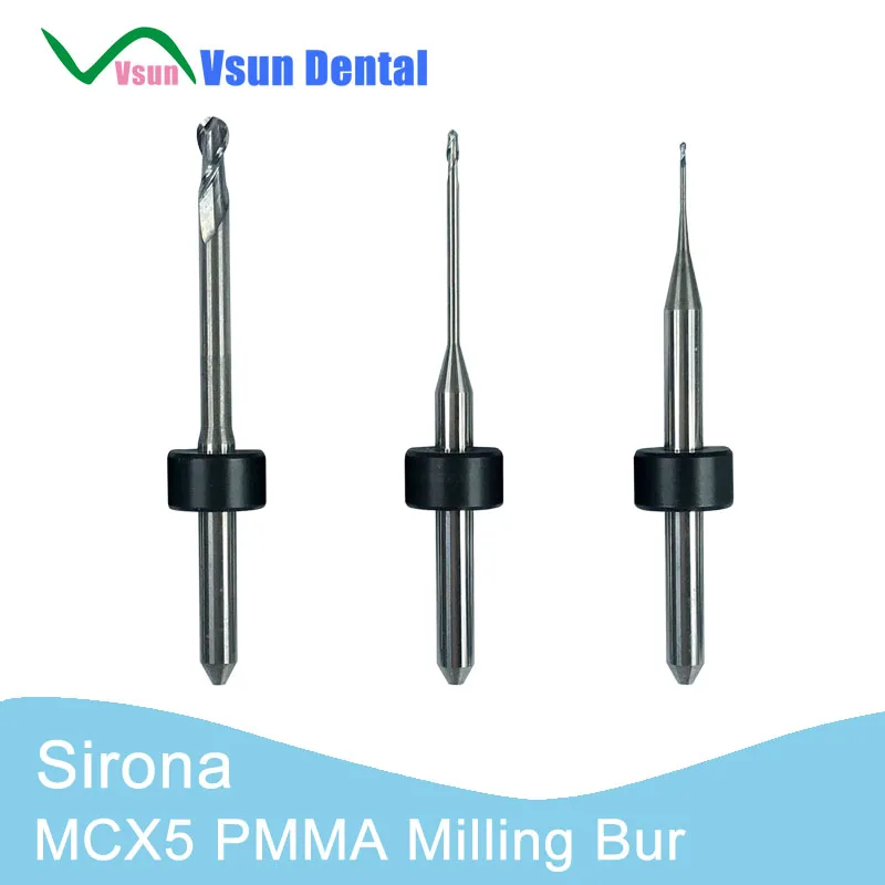 Sirona Inlab MCX5 PMMA WAX PEEK Dental Laboratory Tools CADCAM Milling Burs Cutters