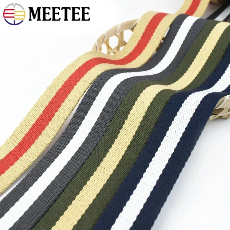 1/2/3/5M 38mm 2.5mm Thick Polyester Cotton Webbing Tapes Jacquard Ribbon Band Bag Strap Bias Binding DIY Sewing Accessories