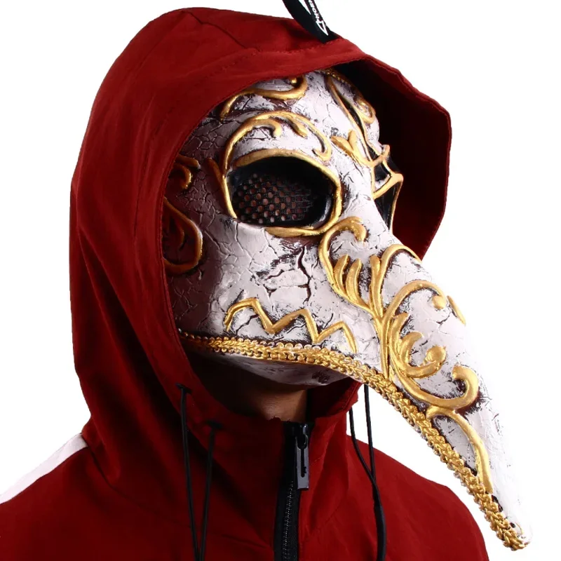 قناع طبيب الطاعون، أقنعة طويلة من اللاتكس، أرستقراطيية فاخرة، غراب الطيور، إكسسوار الهالوين U