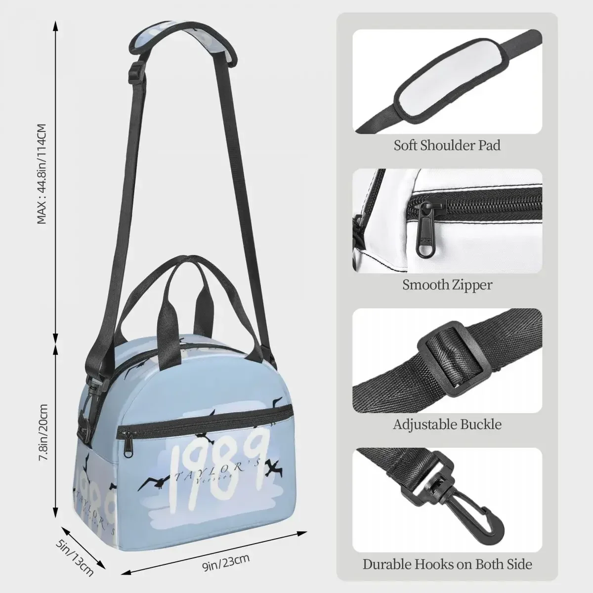 1989 Taylor's Version Insulated Lunch Bag for Kids School Cooler Thermal Box Tote Leakproof Lunch Boxes