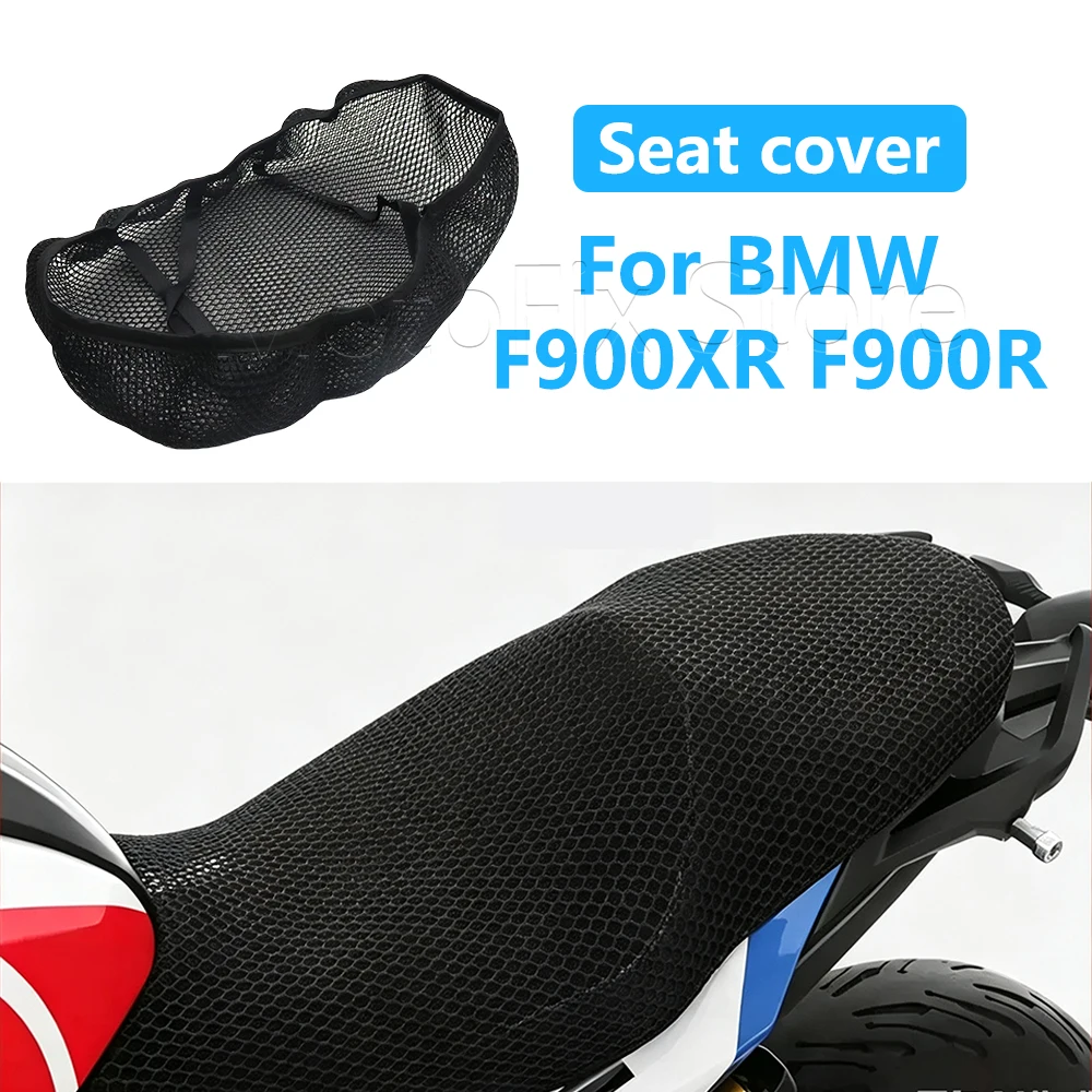 For BMW F900R F900XR 2020-2023 Motorcycle Seat Cover 3D Mesh Fabric Seat Non-Slip Breathable Heat insulation Protect Cushion