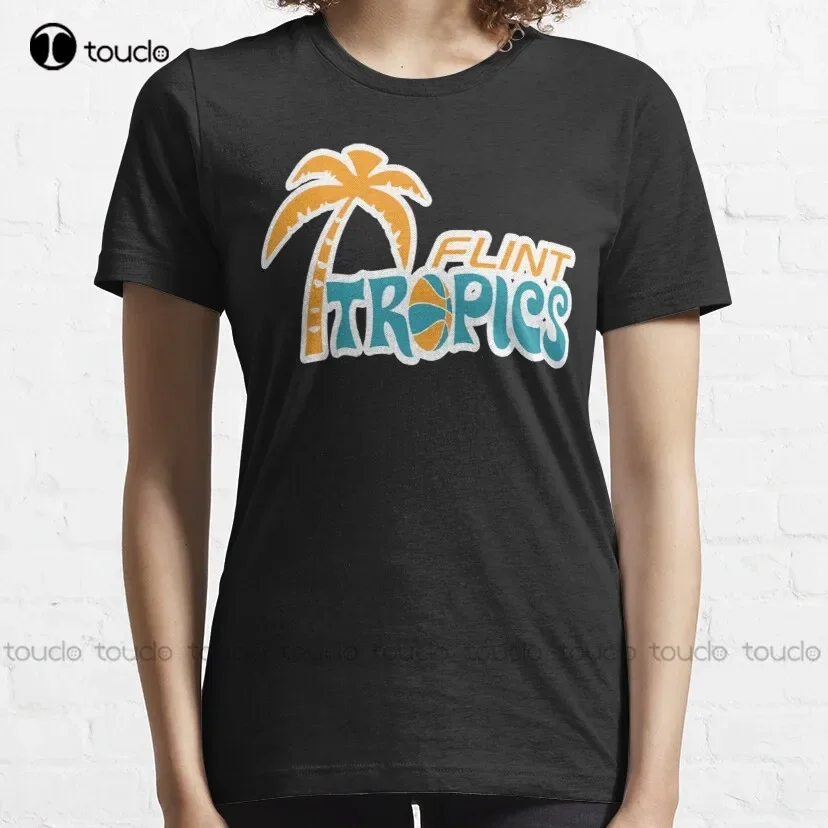 Flint Tropics Retro T-Shirt dress shirts for men Custom aldult Teen unisex digital printing xs-5xl All seasons cotton Tee shirt