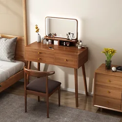 Wooden Vintage Makeup Table Computer Drawers Bedroom Storage Filing Dressing Table Comfortable Beauty Penteadeira Home Furniture