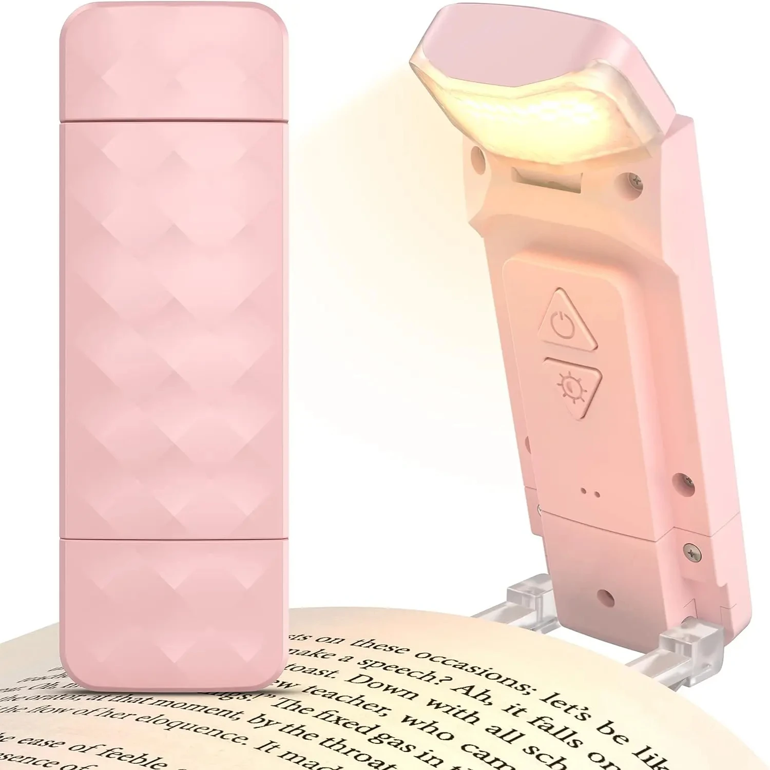 

Rechargeable Reading Light, Portable Book Light Reading in Bed, LED Clip on Bookmark Lamp with 3 Colors Temperatures & 5 Bri