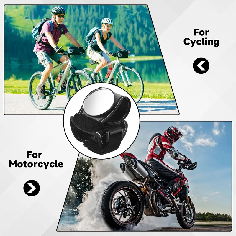 دراجة المرايا دراجة المعصم مرآة الرؤية الخلفية معصمه دراجة نارية المقود عاكس معصمه مرآة معدات ركوب الخيل