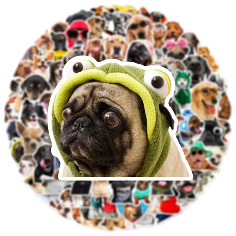 10/30/50/100PCS Cute Dog PVC Sticker Aesthetic Children\'s Korean Stationery School Supplies DIY Decoration Scrapbooking for Kids