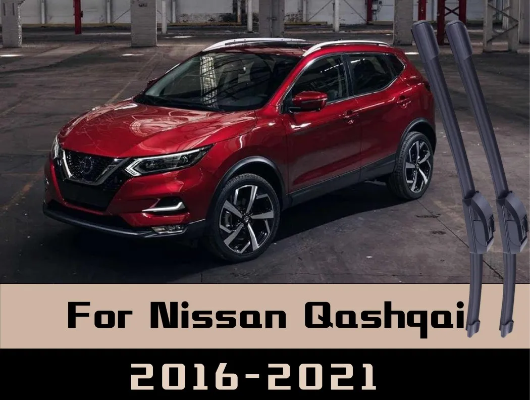 

2 шт. для Nissan Qashqai 2016-2021 стеклоочиститель передние щетки стеклоочистителя лобовое стекло щетки для окон без костей передние дворники