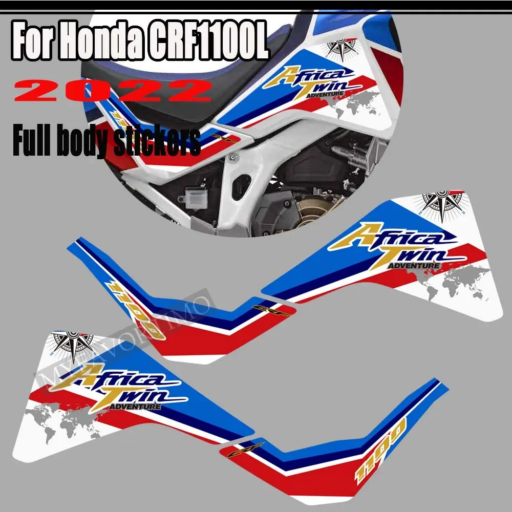 For Honda CRF1100 CRF 1100L L1 L2 Africa Twin Adventure Sport Wind Deflectors Visor Set Stickers Decal Side Tank Pads 2020-2022