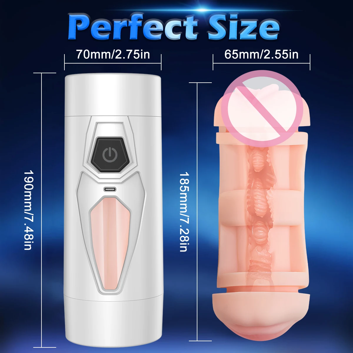 التلقائي بالكامل برأسين تمتص الموزه كوب IPX7 مقاوم للماء محاكاة المهبل التدريب تمديد لعبة الجنس الكبار للرجال