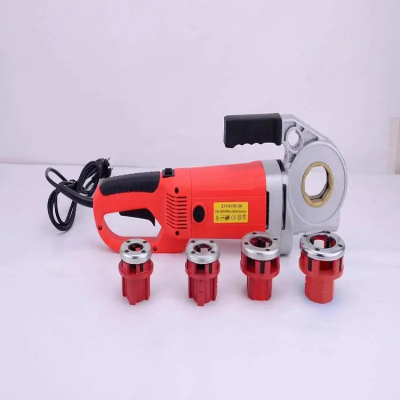 220V 2300W Portable Handheld Electric Threading Machine Outdoor Portable Electric Threading Machine