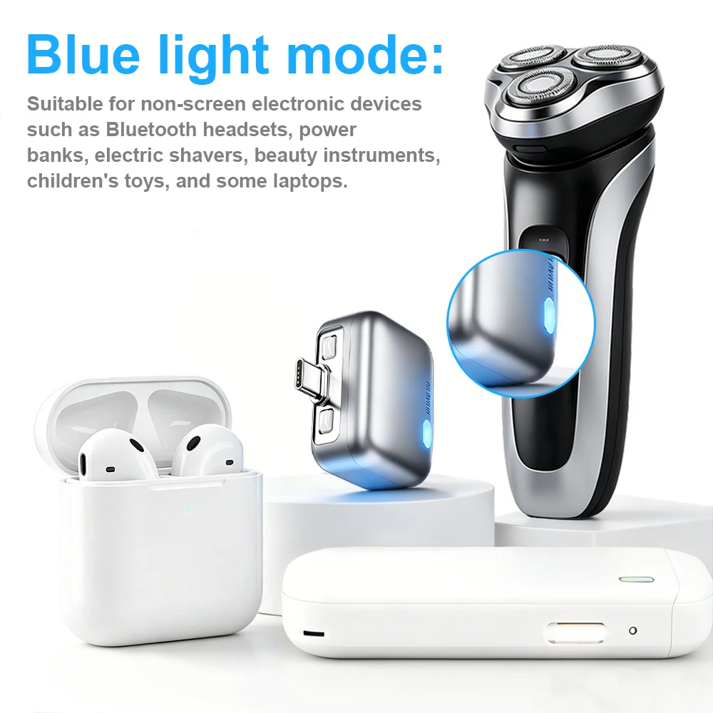 1PCS Smart Type-C Charging Adapter, Auto Cut Off When Fully Charged, Universal Separator Charger for Overnight & Unattended Saf
