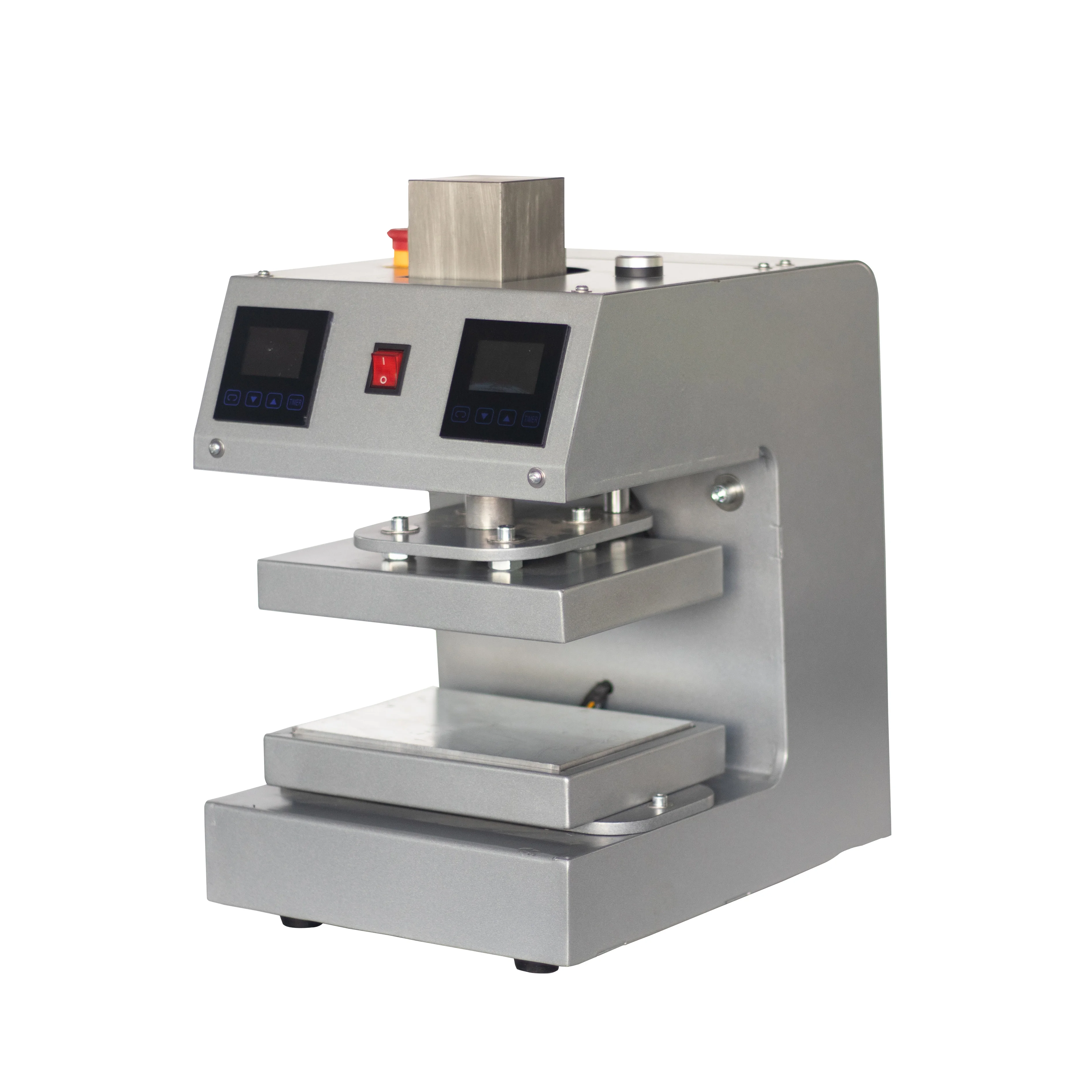 

New Design 15 Tonnes Dual Heating Platens Electric Power Automatic Electric Auto Open Dual Plates Heat Press 6x8cm