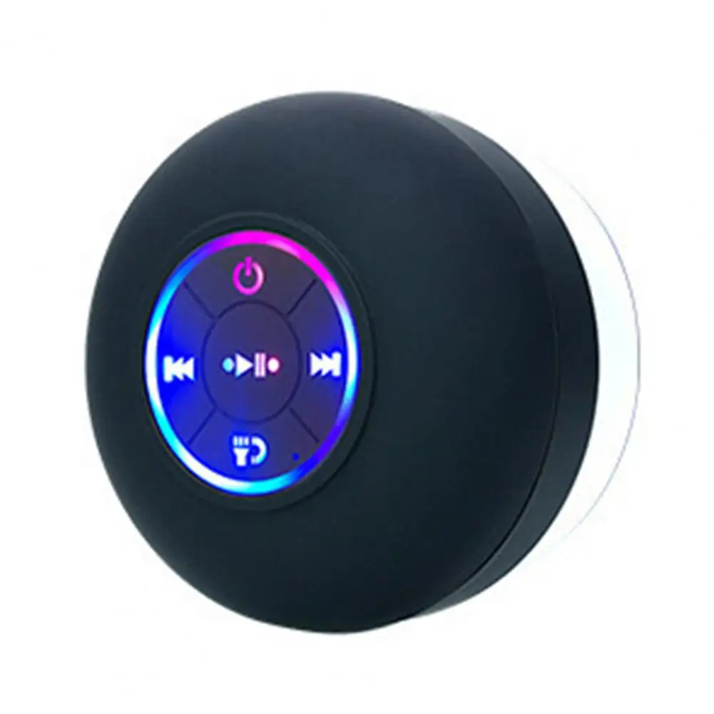 Wireless Speaker IPX4 Waterproof with Suction Cup Hands free Calling Great Bluetooth compatible Small Music Sound Box