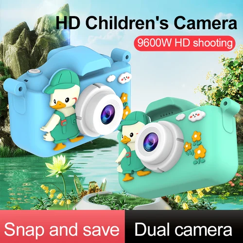 Imagen 2 del producto Mini cámaras para niños, bonita cámara Digital para niños con tarjeta de 32G, juguetes educativos, grabación de vídeo HD de 1080p para regalos de cumpleaños de bebés