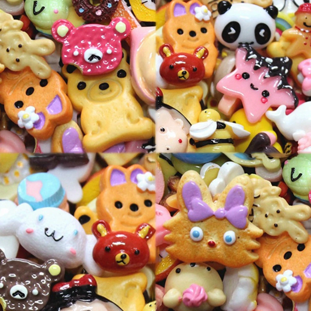 

pcs phone case decoration croc accessories candy charm kawaii crafts scrapbooking supplies nail decoration slime charms beads