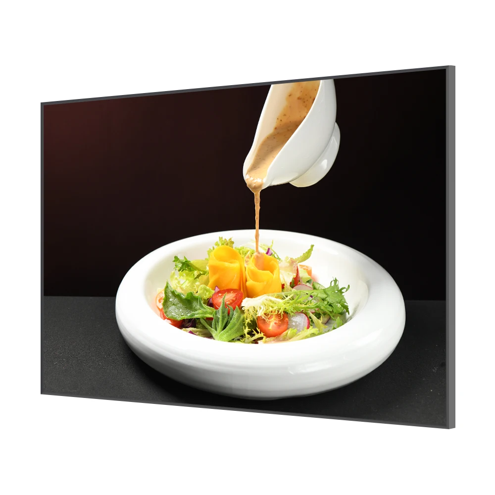 

Цифровая панель меню ODM/OEM с экраном 4K Ultra HD, антибликовым покрытием, узкой рамкой и поддержкой анимации для ресторанов, отелей и розничных магазинов