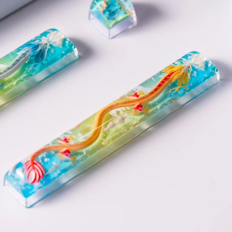 

Chinese Dragon Key Cap Resin Keyboard Keycaps Artisan Keycaps for Mechanical Keyboard Accessories Custom Space Bar Keyboard Caps