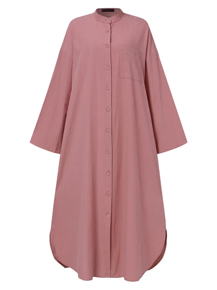 Ramadan Eid Muslim Women Dress Split Long Tops Mubarak Abaya Dubai Turkey Arabic Jalabiya Prayer Hijab Dress Robe Kaftan Islam