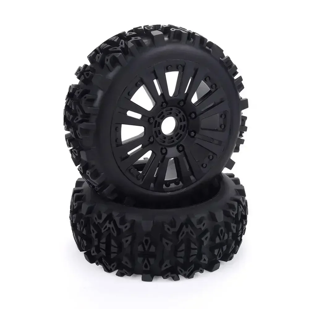 2PCS/4PCS 17mm Hub Wheel Rim & Tires Tyre for 1/8 Off-Road RC Car Buggy Redcat Team Losi VRX HPI Kyosho HSP