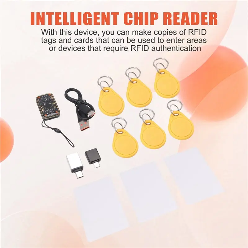 Chameleon Ultra V2.0 RFID Ultimate Emulador NFC Duplicador + 3XCUID 6XUID Chaveiro 125Khz 13.56Mhz Leitor RFID de decodificação de cartão