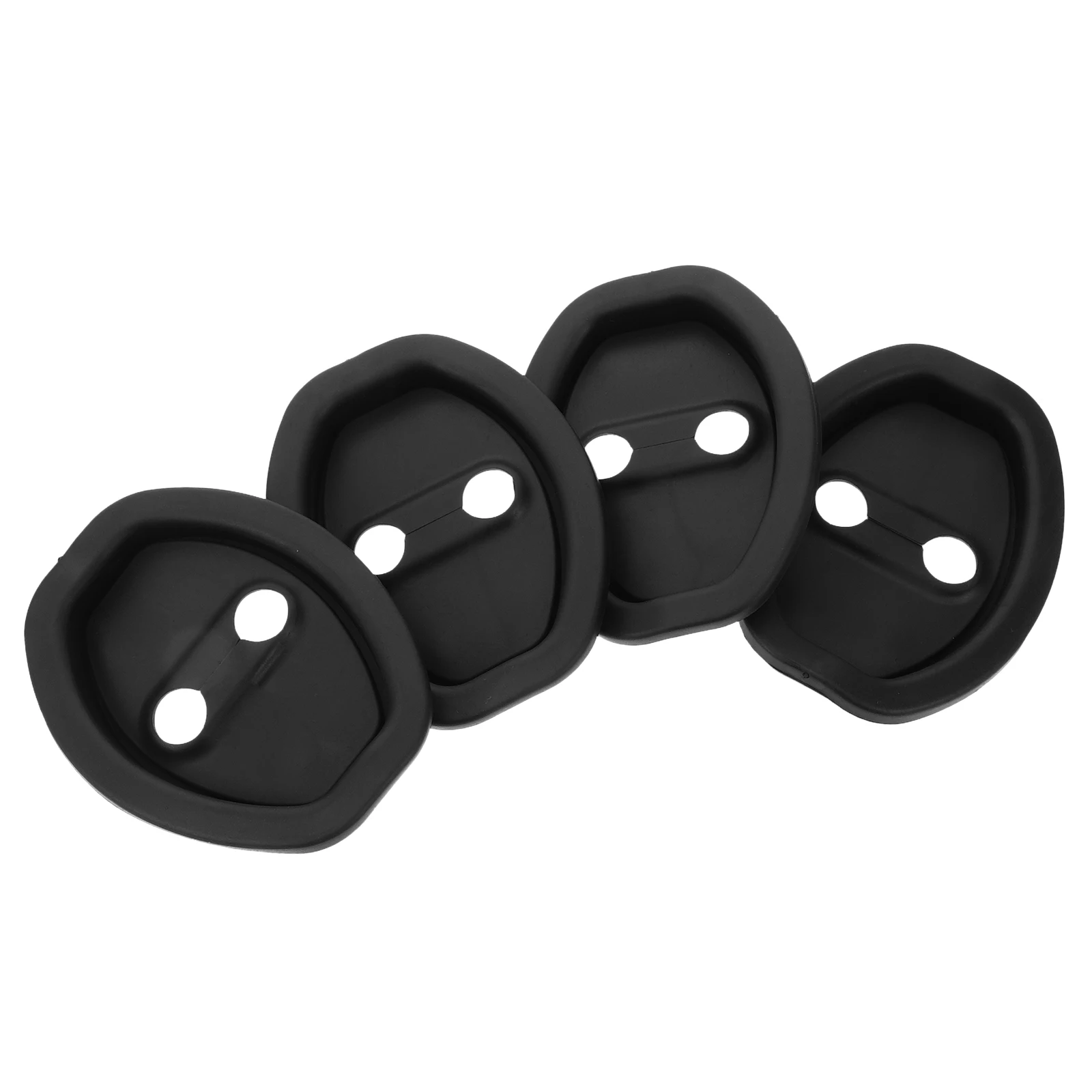 4 Pcs Door Lock Protective Cover Car Latch Protector Protection Case Silica Gel Latches Anti-collision