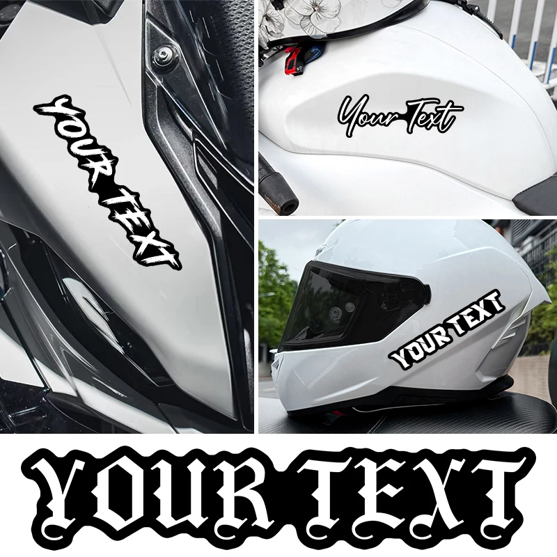 Motorcycle Sticker Waterproof with Black Background Personalized DIY Fuel Tank Helmet Car Bicycle Laptop Vinyl Decal