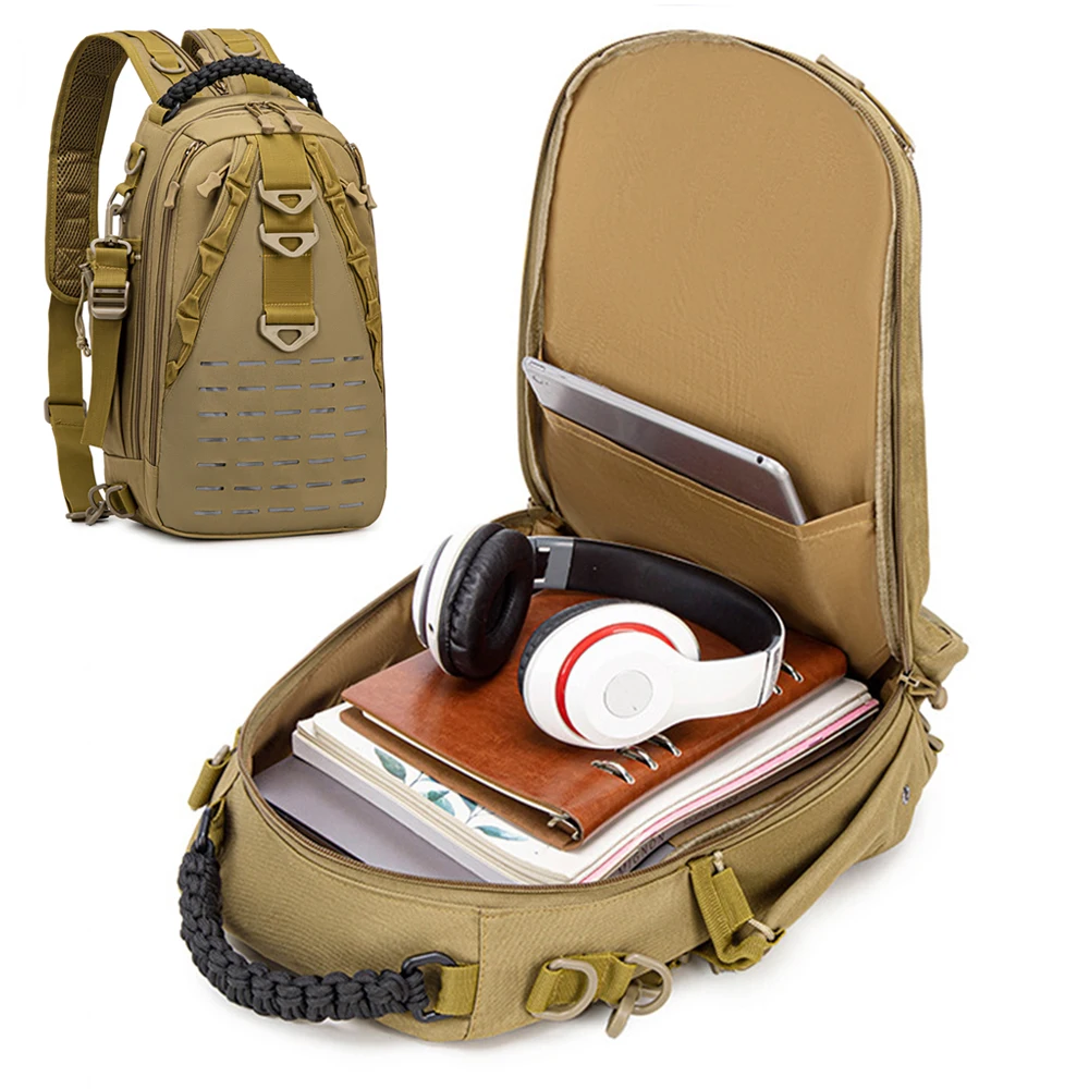 

Tactical Backpack Outdoor Hunting Bag Hiking Cycling Travel Backpack Outdoor Shoulder Sling Bag Chest Pack Fish Lures Tools Bag