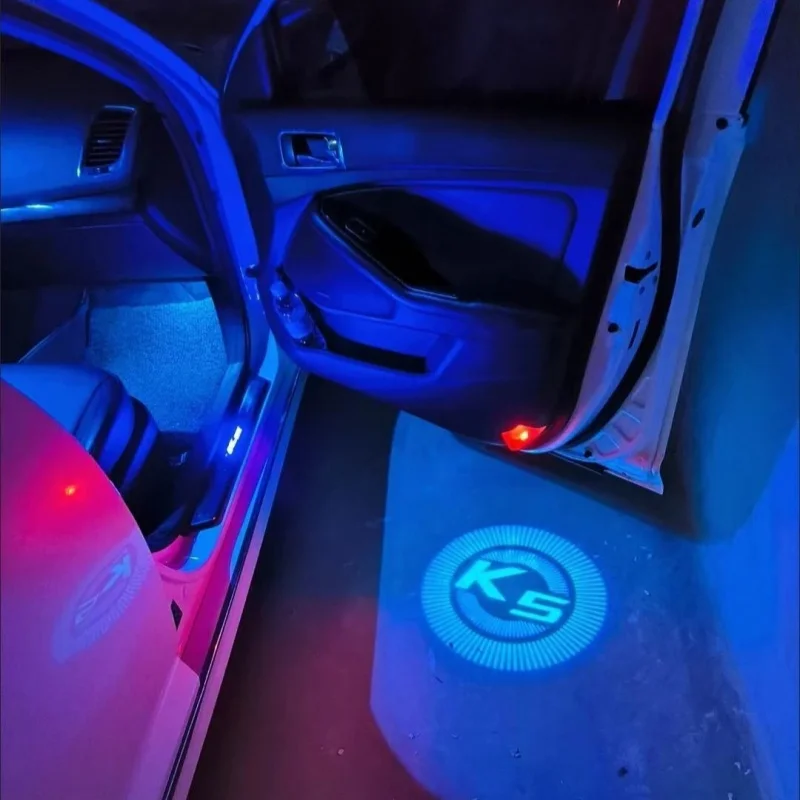 

2X Universal LED Door Welcome Light Shadow Laser Emblem Lamp For KIA K5 First Gen 2011-2016 Shadow Projector Goods Accessories