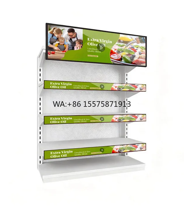 

Внутренний растягивающийся тотемный дисплей, высокая яркость, ЖК-светодиодный рекламный экран с ОС Android 23/35/47 дюйма для супермаркета