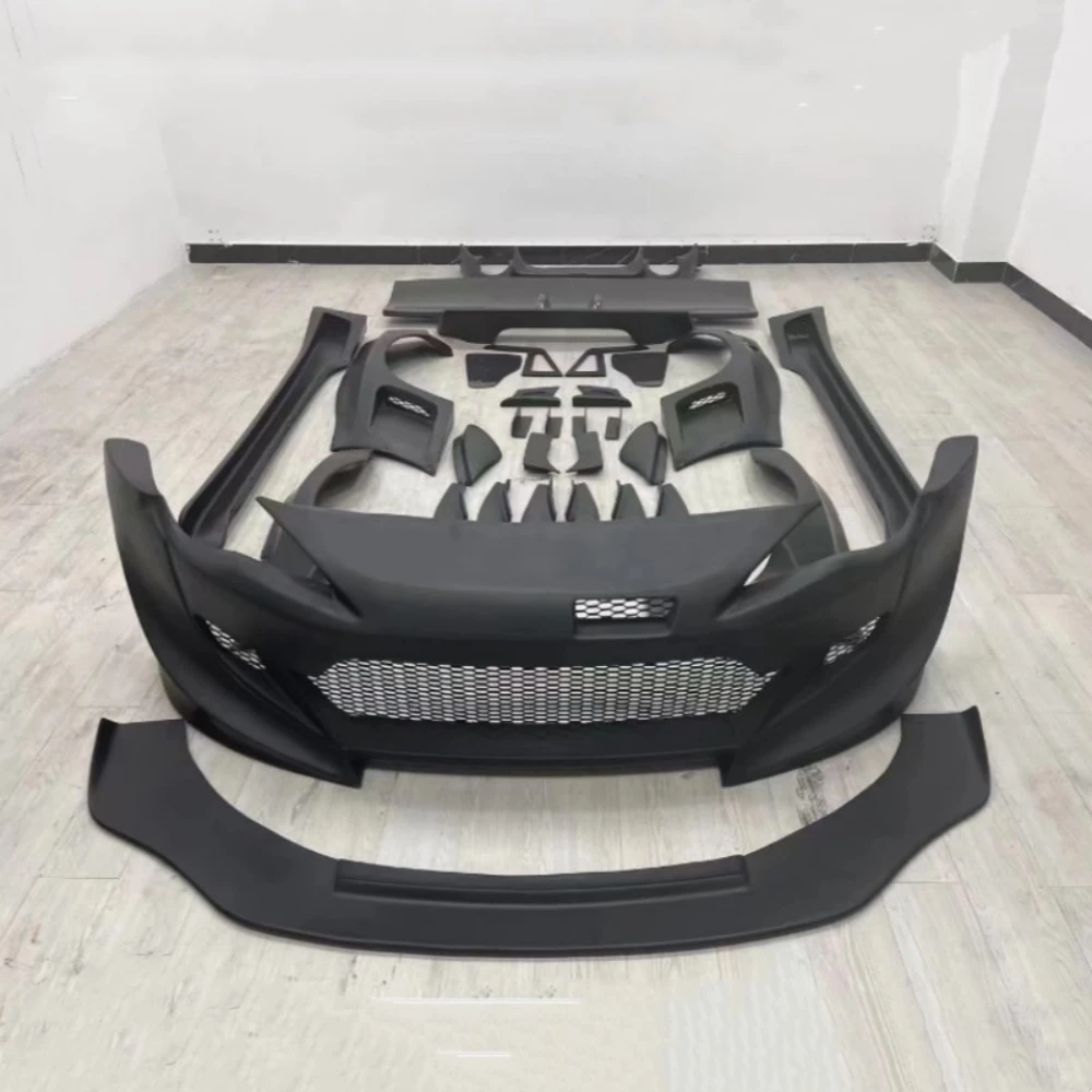 

Неокрашенный автомобильный комплект для Toyota GT86 2013-2020, модифицированный передний бампер, задняя губа, боковая юбка, боковая юбка для бровей, крыло, хвостовое крыло