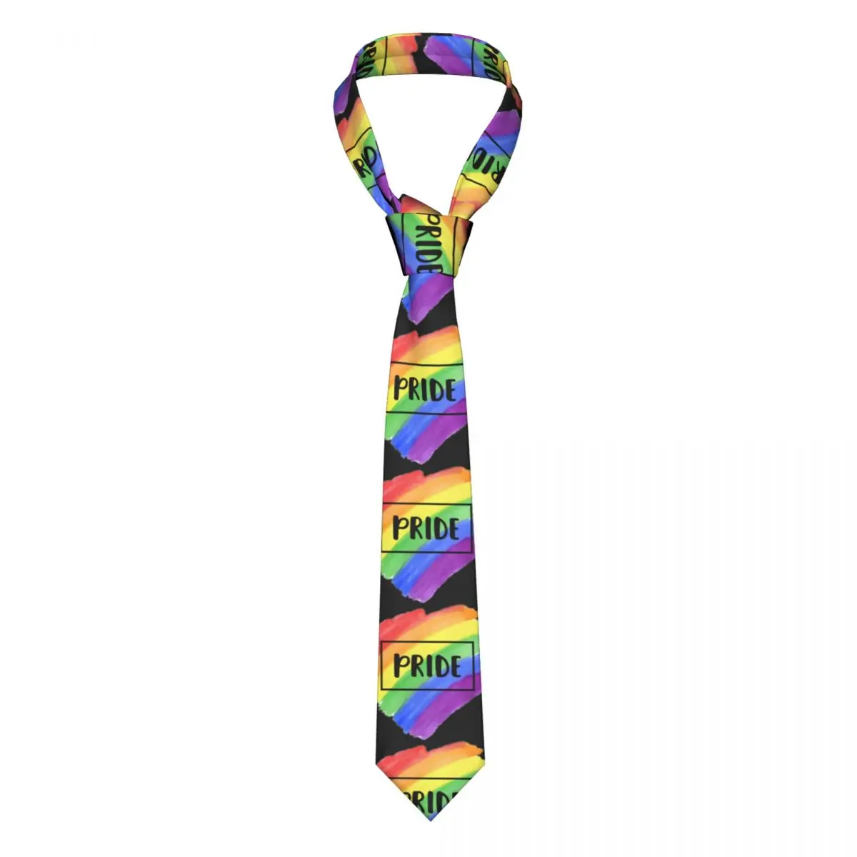 

Formal Rainbow LGBT Pride Neck Tie for Party Custom Mens Gay Lesbian Neckties