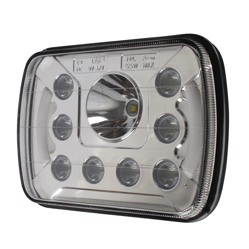 

SXMA LED6455 Светодиодные рабочие фары для грузовика 7 дюймов из алюминиевого сплава Светодиодные вспомогательные фары дальнего света Водонепроницаемые 1 шт.