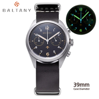 Baltany 2025 new military Vk64 men's quartz chronograph sapphire illuminated C3 stainless steel waterproof 5Bar Reloj Hombre