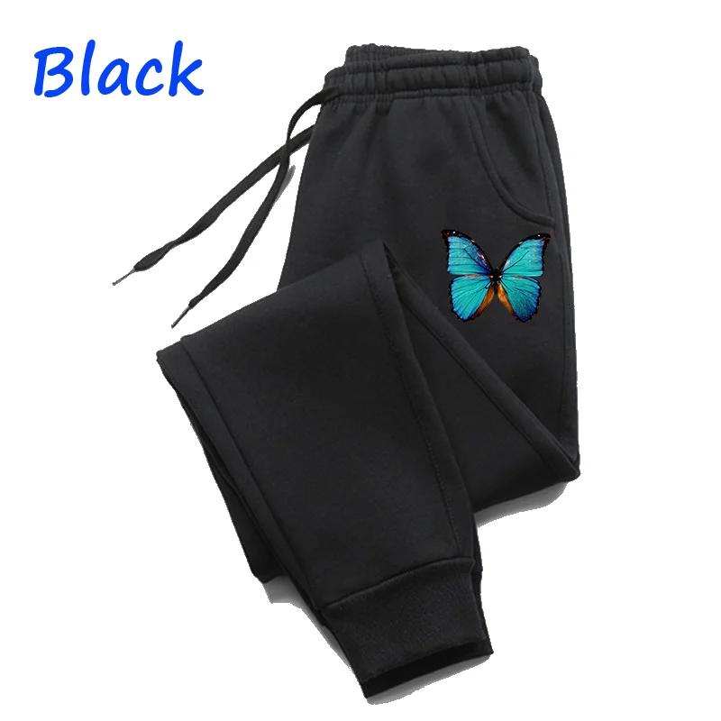 New Butterfly Printed Women's Sweatpants Running Joggers Trousers Ladies Casual Sportswear Jogging Pants