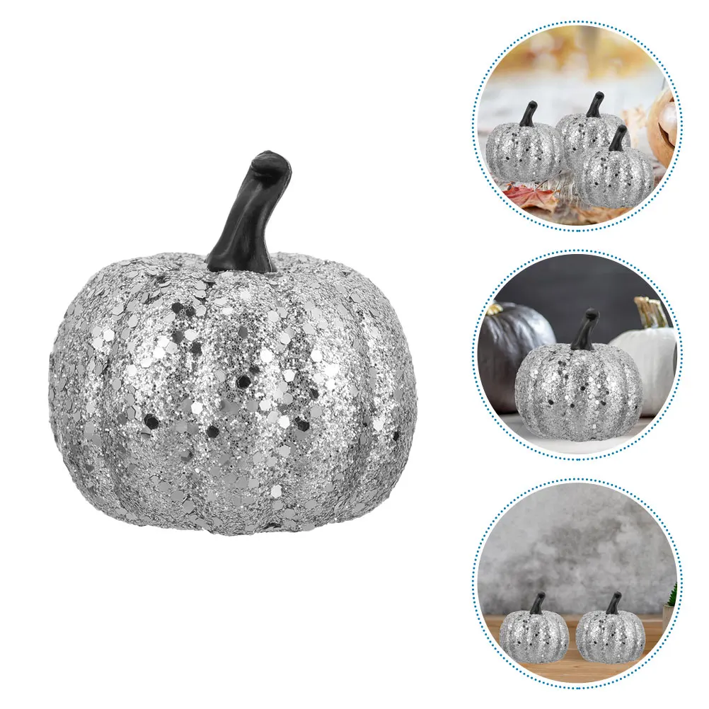

10Pcs Artificial Pumpkins Halloween Decoration Lifelike Pumpkin Ornaments for Home Party Decor Halloween Artificial Pumpkins