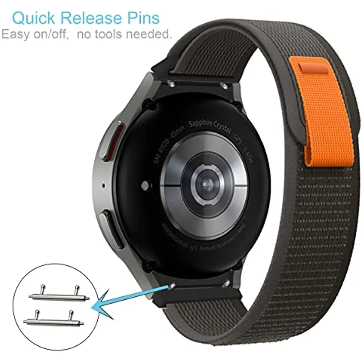 

Galaxy Watch 5 4 44mm 40mm Strap 20mm Nylon Loop Band for Samsung Galaxy Watch 5 Pro 45mm 4 Classic 46mm Breathable Bracelet