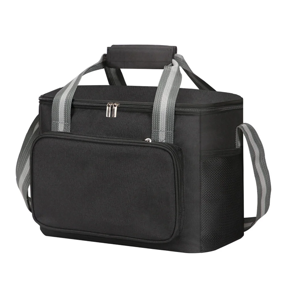 حقيبة غداء معزولة قابلة لإعادة الاستخدام مقاومة للماء حقيبة حرارية للنساء والرجال سعة كبيرة للنزهات والمكتب حقيبة تخزين المواد الغذائية