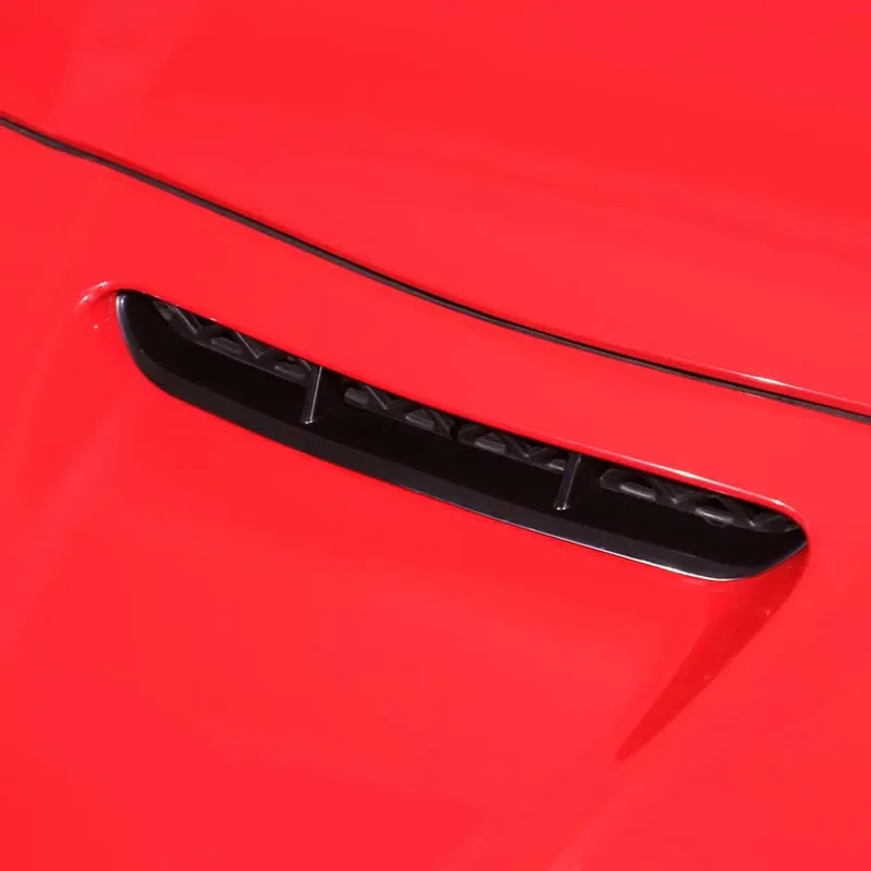 1Pcs ABS Black For Chevrolet Corvette C6 2005-2013 Car cover front air intake decorative frame sticker accessories (Replacement) - view 6