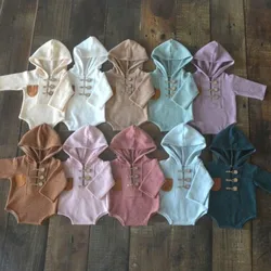 2025Newborn Retro cotton romper for baby photography props,newborn rompers 0 to 3 months