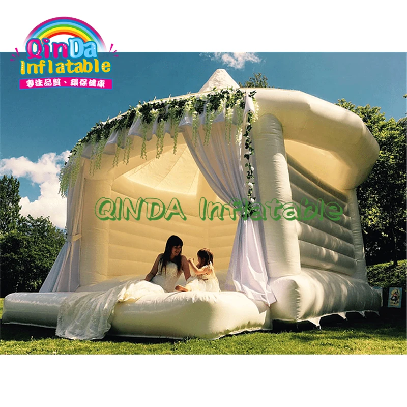 

Excellent Design White Inflatable Wedding Bouncer For Party Inflatable Bouncy Castle For Wedding Decoration