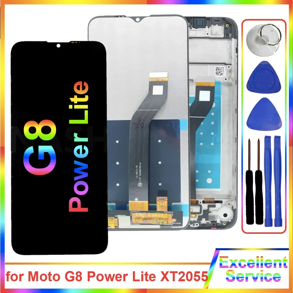 

6.5'' LCD for Motorola Moto G8 Power Lite XT2055 LCD Display Touch Screen Digitizer Replacement for Moto G8 Power Lite XT2055-1