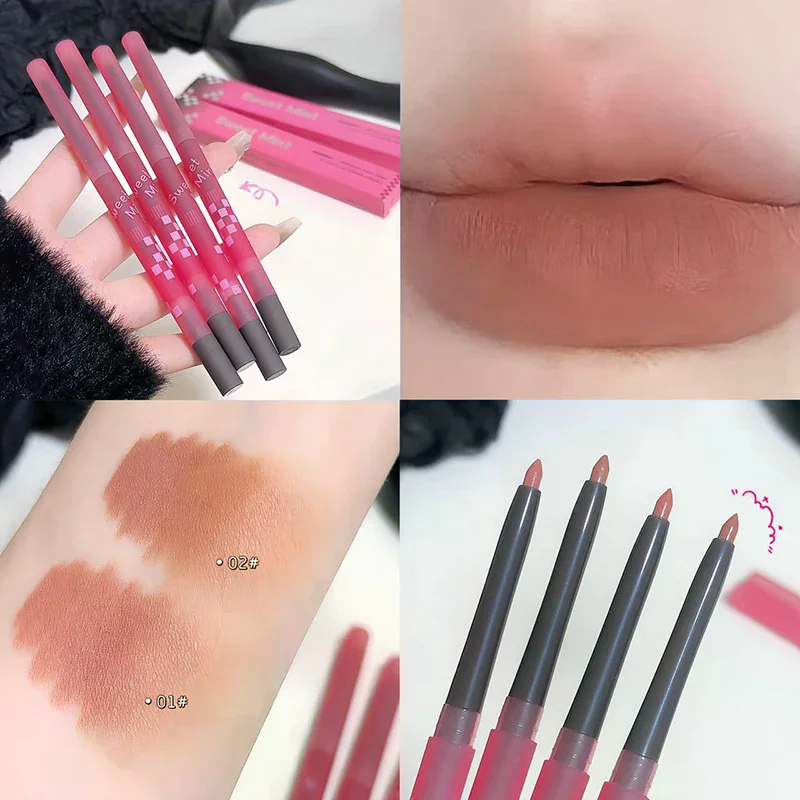 

Light Sweet And Soft Matte Lip Liner Pencil Outlines The Lip Shape Lasting Not Easy To Fade Not Take Off Makeup Nude Lip Liner