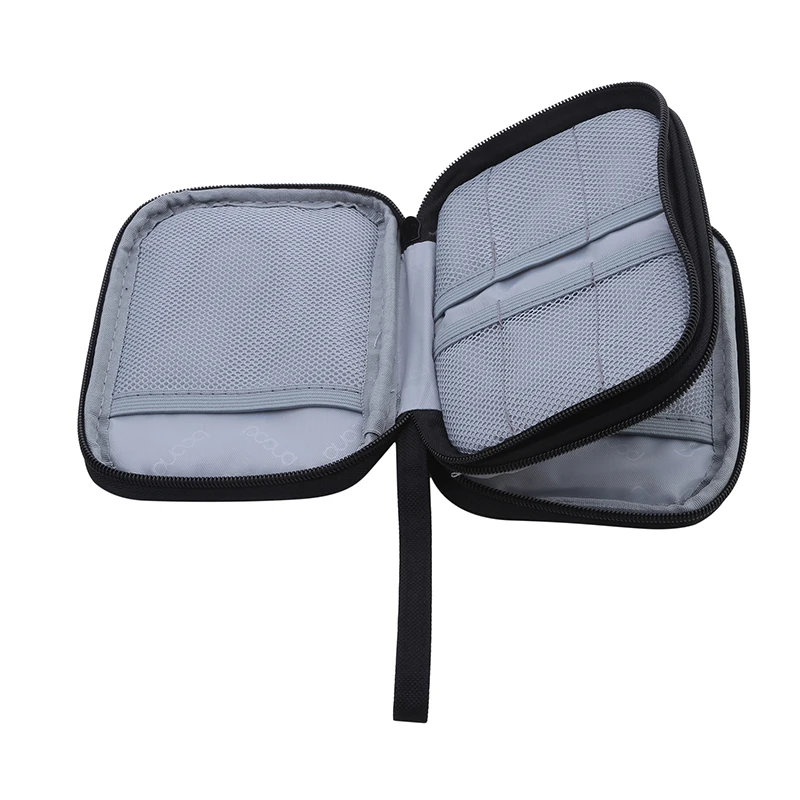 Travel Organizer Electronics Accessories Carrying Bag Single/Double Layers Storage for Hard Drive Organizer Protective Case