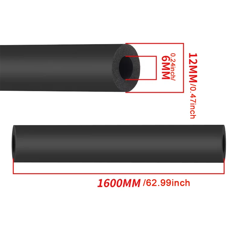 1 Stück 6mm Fahrradrahmen Innenkabel-Dämpfer Schaumstoffhülle Kabeldämpfer für MTB Rennrad Schalt- und Bremskabel Hydraulikschlauch – Detail 3