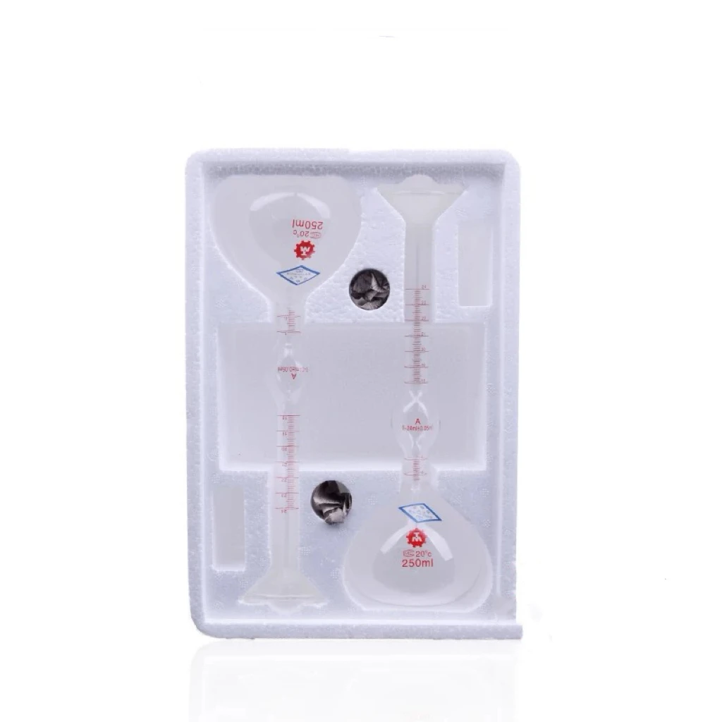 250 ml Le-Pyknometer, Le Chatelier-Flasche, solides Pyknometer 0–24 ml