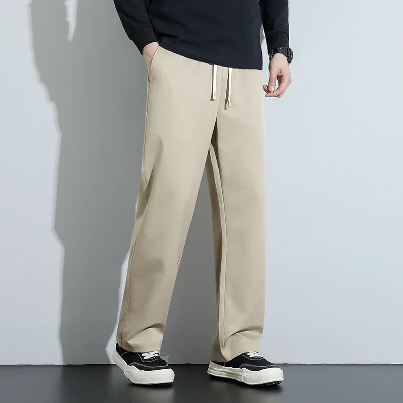 Outdoor Hiking Mountaineering Plus Size Casual Straight Leg Pants Seasonal Trend Straight Leg Drawstring Sports Long Pants Men's