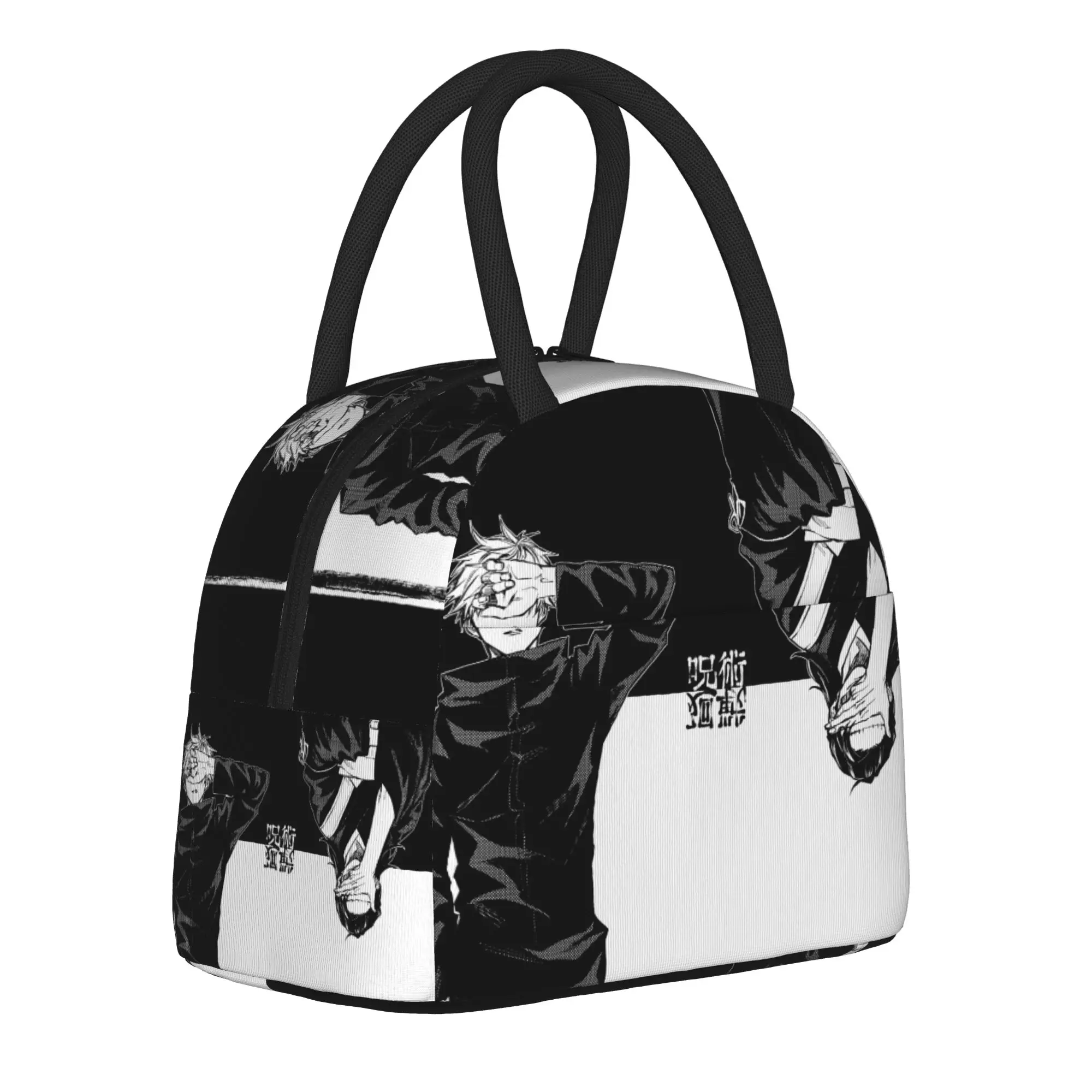 Anime Jujutsu Kaisens Insulated Lunch Bags Thermal Bag Meal Container Fushiguro Megumi Tote Lunch Box for Men Women Beach