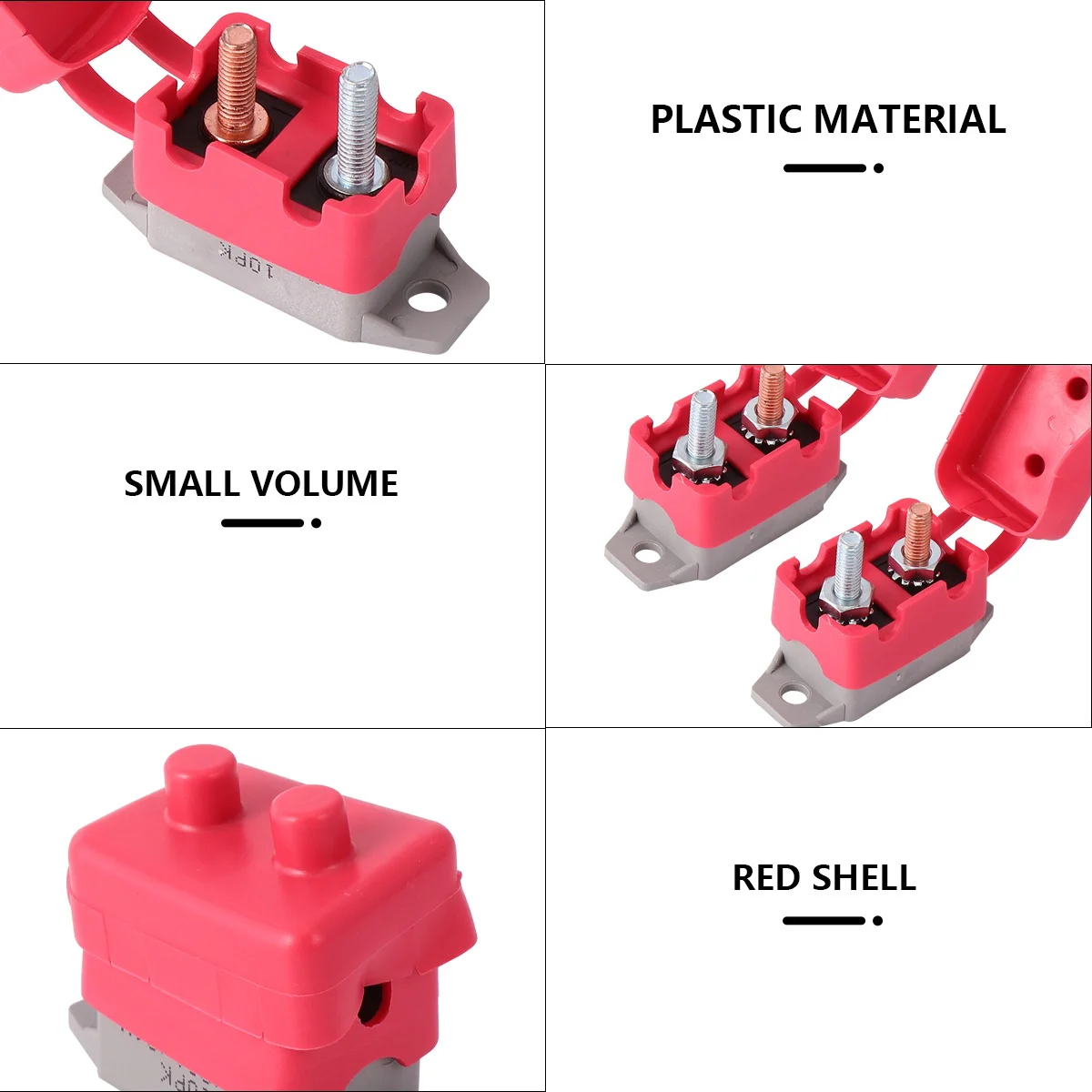 

2pcs Automatic Reset Circuit Breaker 12V/24V Stud Bolt Terminal For Car Boat Truck Bus Marine Vehicle Dc 6-28V Overcurrent