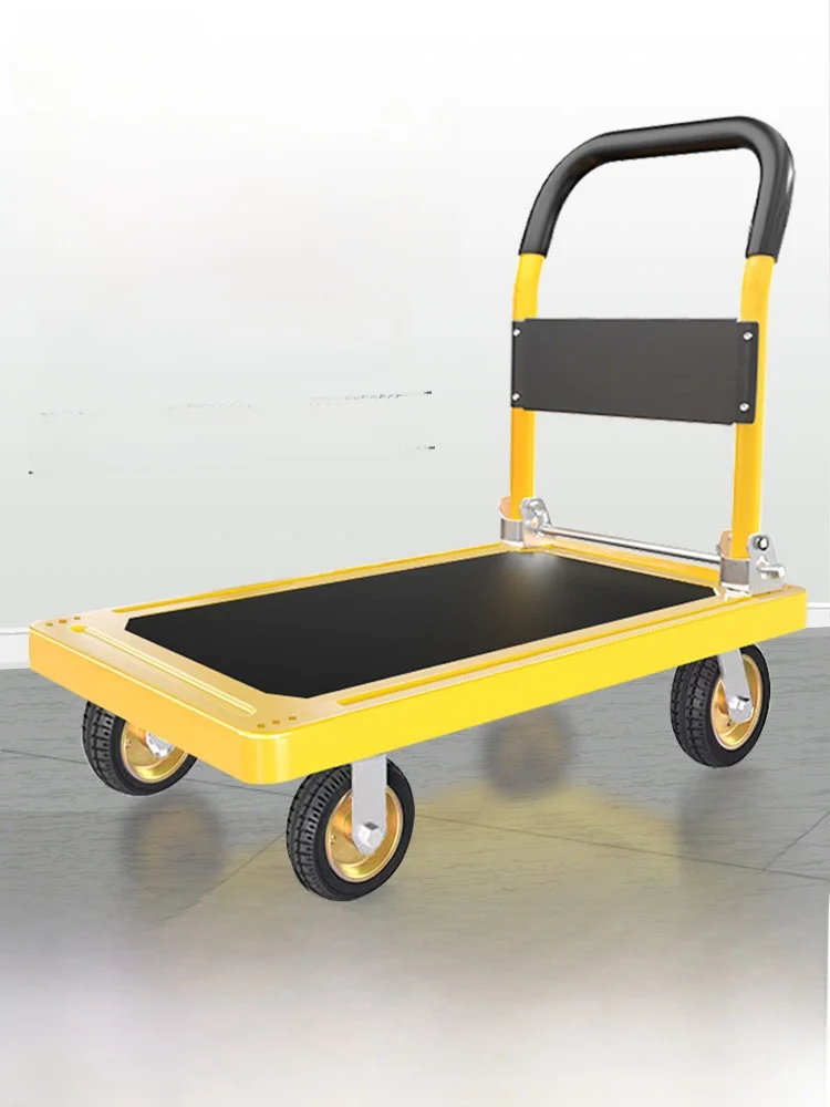 foldable-hand-pulled-hand-pushed-small-cargo-trailer-flatbed-hand-truck-moving-vehicle-miniature-trolley-portable-shopping-cart