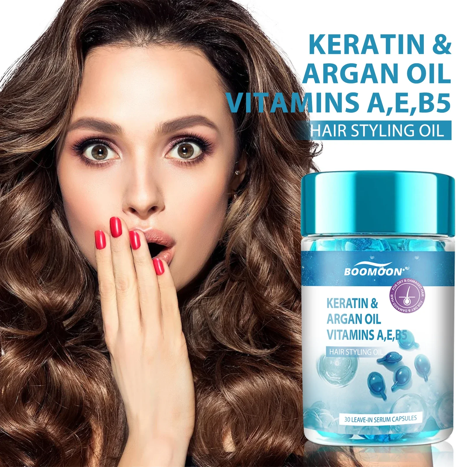 Pílulas essência cuidados com o cabelo cápsulas secura do cabelo pontas divididas tratamento reparação óleo hidratante suavização danificada nutrição cabelo